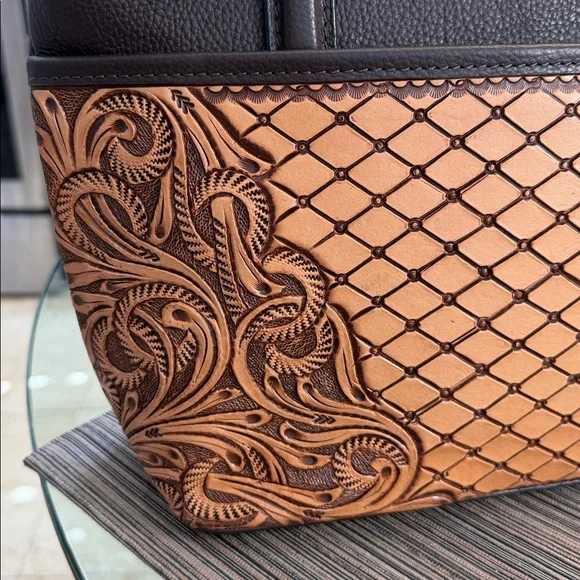 #3 CALF SKIN WESTERN Large Tote*NWT - Picture 2 of 8